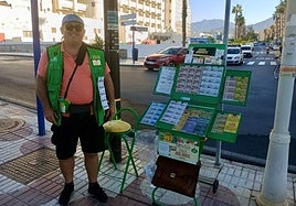 uan Guerrero, vendedor de la ONCE