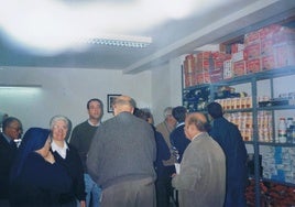 Fotografía de archivo del almacén de Campomar en las primeras andaduras del Banco de Alimentos de Almería.