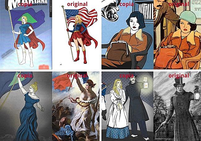 Algunos ejemplos de las imágenes que usó Helena Valverde en su perfil.