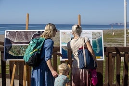 Presentación del proyecto del espigón de Playa Granada en febrero.