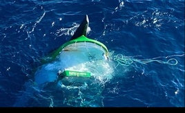 Imagen de archivo de un barco hundido en Almería.