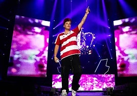 Saiko en un concierto en la Plaza de Toros de Granada.