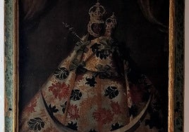 Imagen del óleo de la Virgen de la Capilla que será restaurado