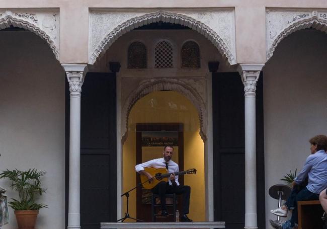 Luis Mariano en la Casa de Zafra.