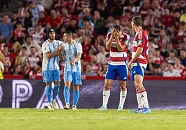 Miguel Rubio se lamenta durante el partido.