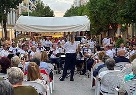 Momento del concierto de la Banda Municipal de Música de Jaén