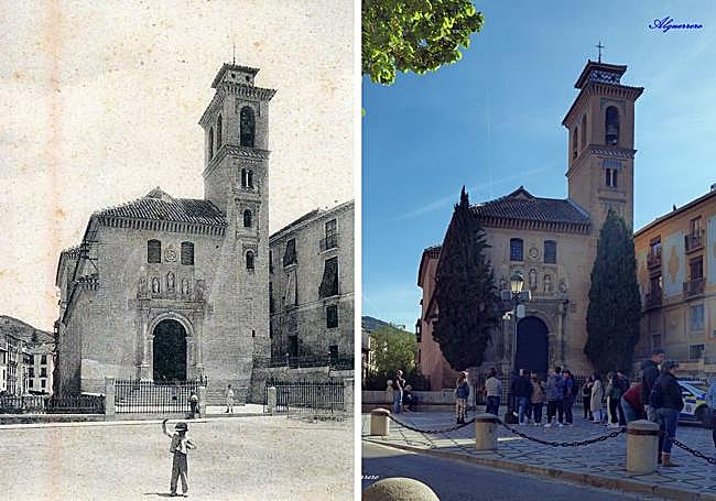 Iglesia de Santa Ana (1900 y 2024).