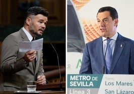 Gabriel Rufián y Juanma Moreno.