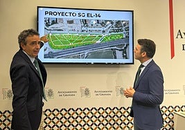 Los ediles Jorge Saavedra (dcha) y Enrique Catalina (izq) este viernes.