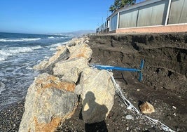 El temporal se ceba de nuevo con Playa Granada.