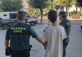 Detención del joven de 22 años de edad.