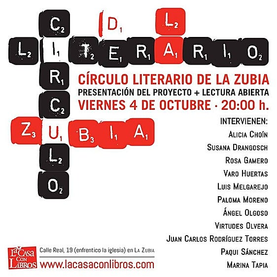Nace el Círculo Literario de La Zubia con una lectura pública de poesía y relatos