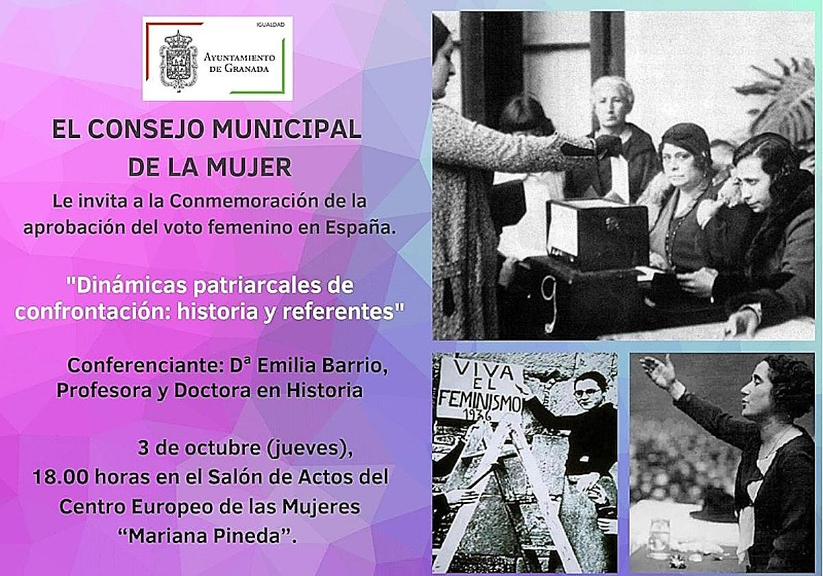 El Ayuntamiento de Granada conmemora el 93 aniversario del voto femenino