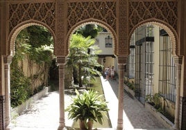 Vista del palacete del Carmen de los Mártires de Granada.