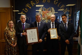 Felicidad Rodríguez, CarlosEscudero, Antonio Posada, Benito Valdés y Manuel José Pérez.