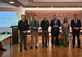 Encuentro empresarial en la CEJ para informar del Cetedex, en marzo pasado.