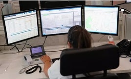 Una operadora del 112 Andalucía.