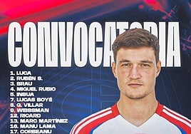 Luca Zidane, Miguel Rubio, Manu Lama y el canterano Juanma, novedades en la lista del Granada