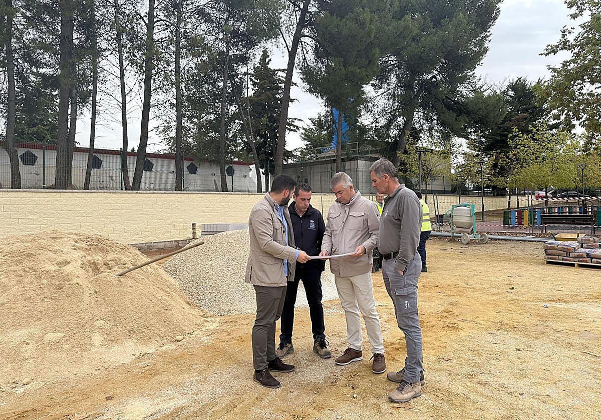 Las obras en el parque de El Lagartijo se encuentran ahora en la primera fase.