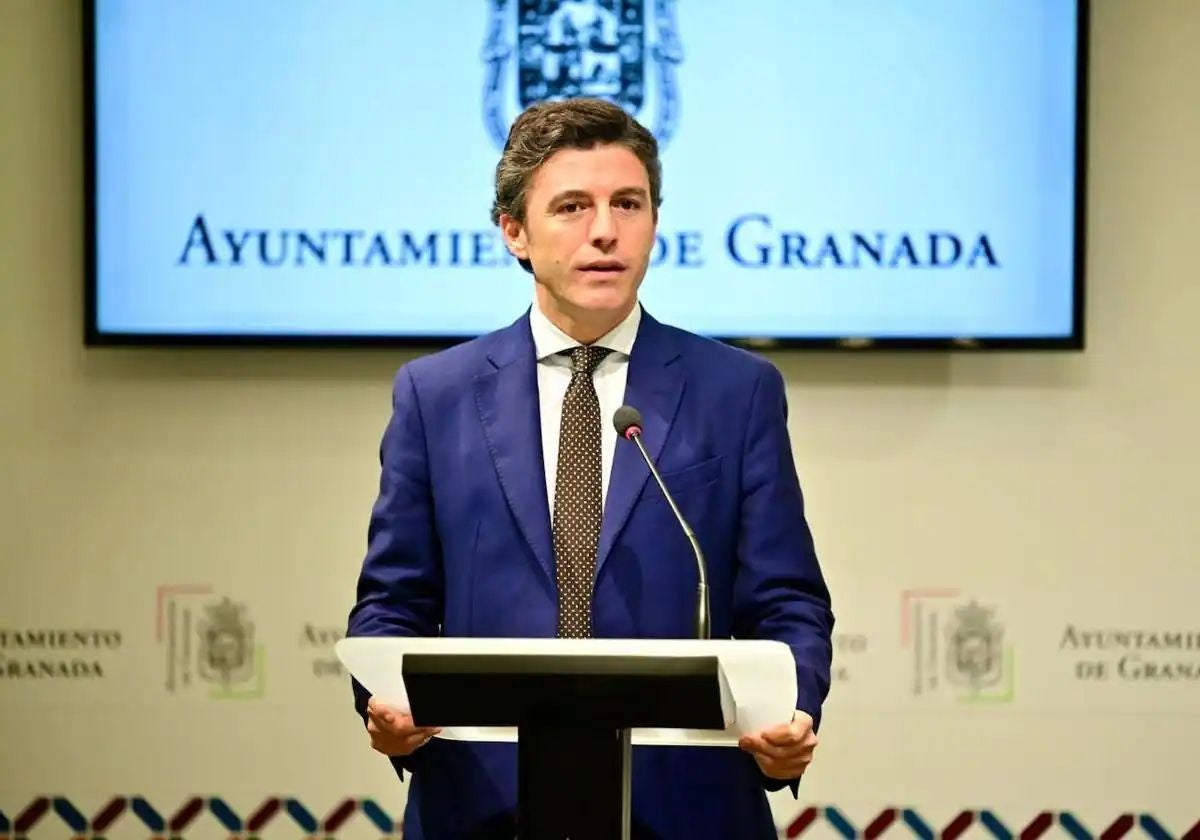 Jorge Saavedra, portavoz del equipo de gobierno del Ayunmtamiento de Granada