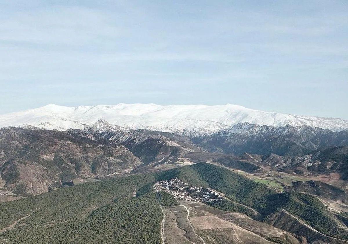 Vista panorámica de Sierra Nevada.