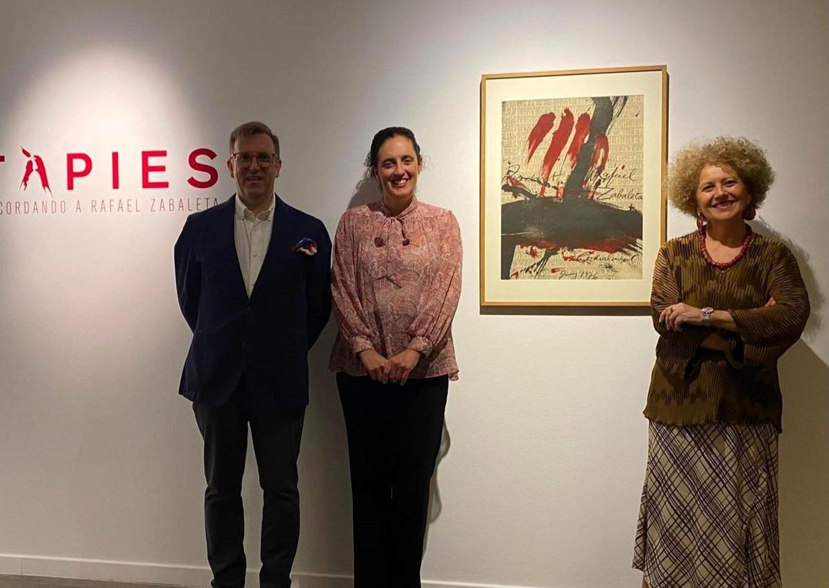 Imagen secundaria 1 - 'Tàpies, recordando a Rafael Zabaleta' se expone en el Museo de Quesada
