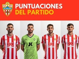 Las puntuaciones del Almería 3 - 1 Albacete