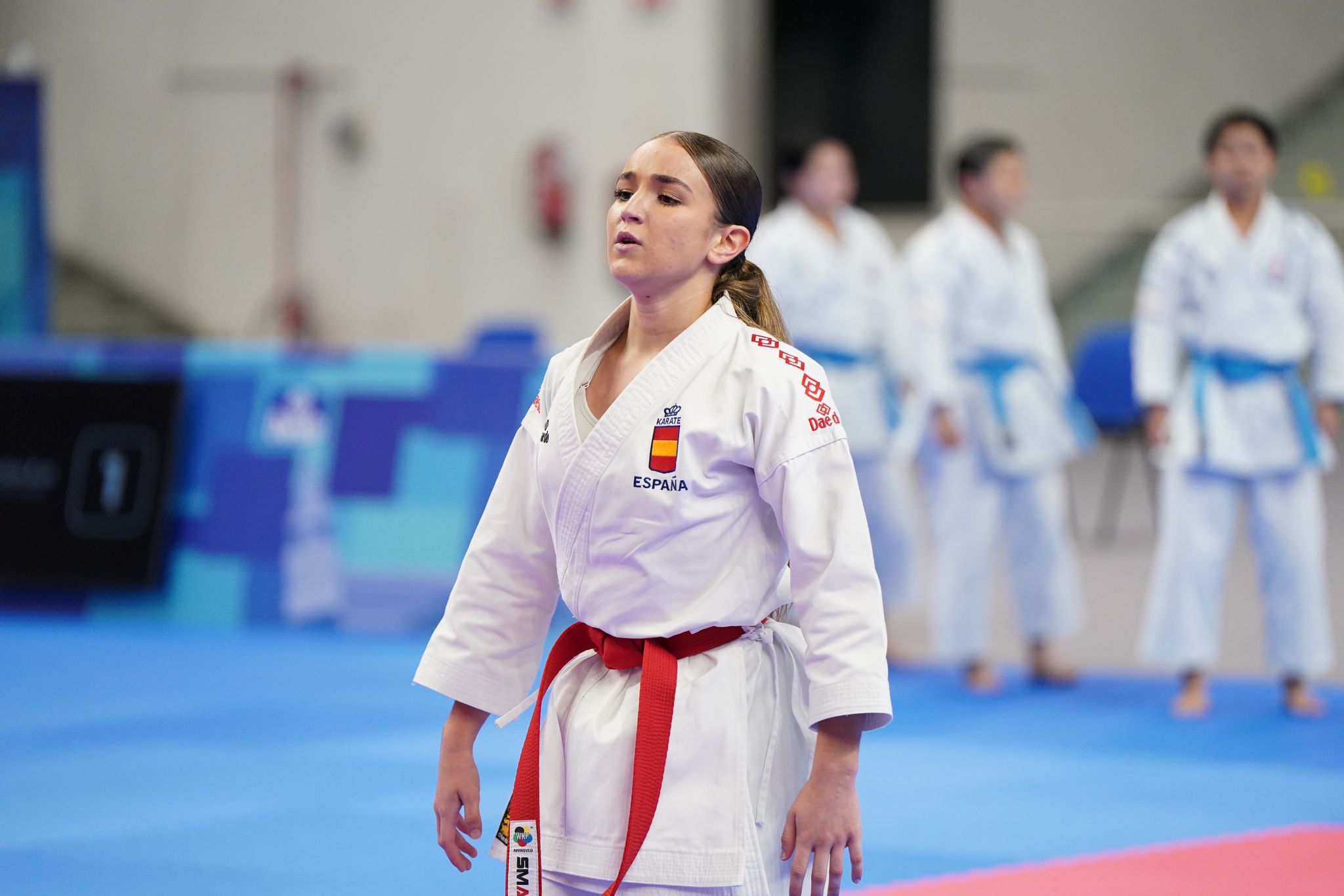 Imagen secundaria 2 - Abril Angulo, durante su participación en el mundial. 