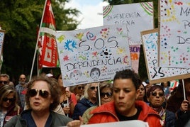 Las imágenes de la manifestación en Granada por la situación de la dependencia