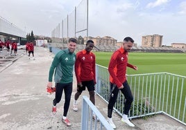 Luca Zidane, Serigne Faye y Pablo Insua saltan a entrenar para preparar el partido de Copa del Rey.