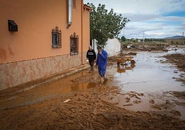 Un pueblo de Granada anegado tras el paso de la DANA.