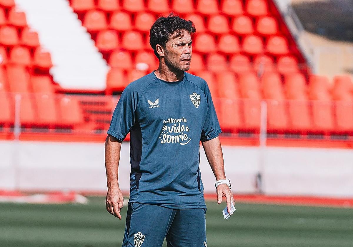 Rubi durante un entrenamiento.