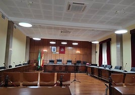 Sala de vistas de la Audiencia de Jaén