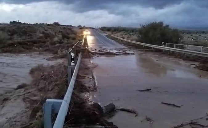 Desbordamiento del río Cúllar.