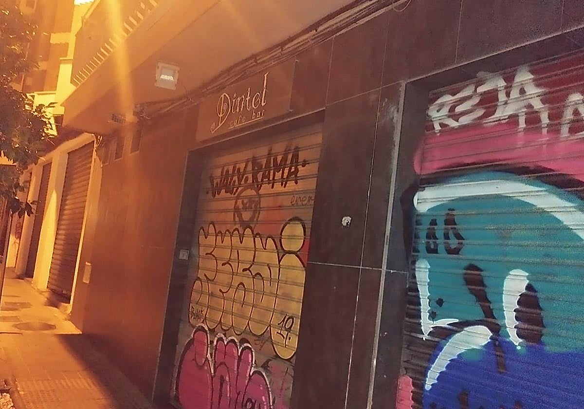 Uno de los grafitis reaiizados por los jóvenes.