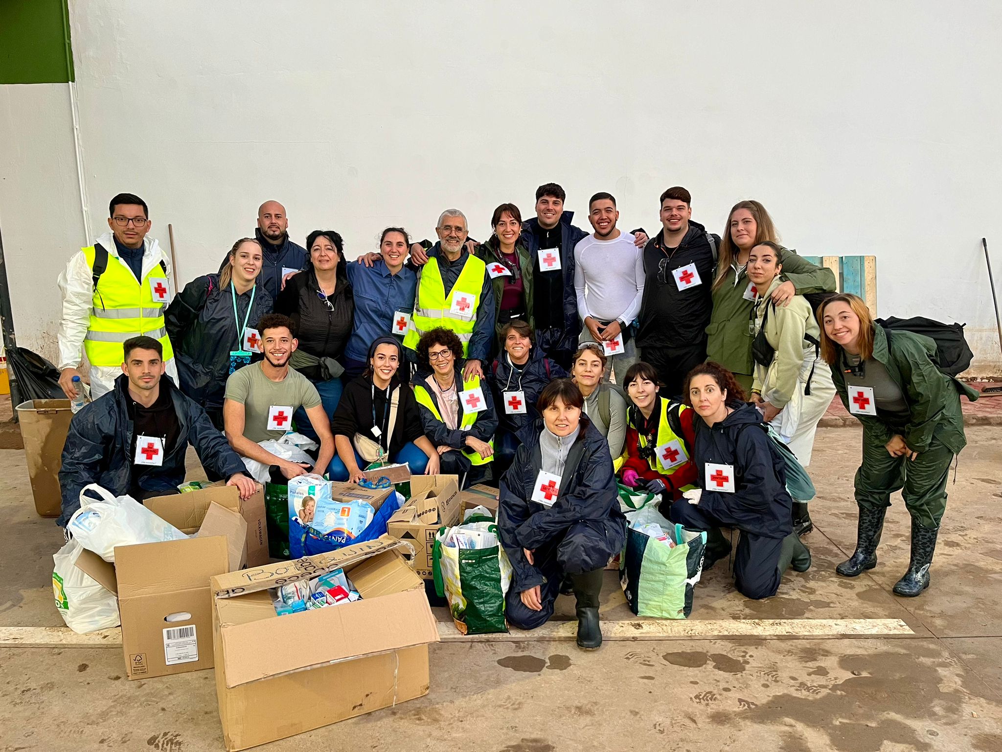 Las imágenes de los voluntarios granadinos en Valencia