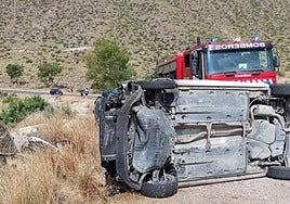 Imagen del accidente ocurrido en Níjar en 2022.