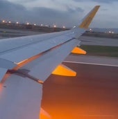 Susto en un vuelo Barcelona-Granada al incendiarse el motor de un avión: «Se oyó una explosión»