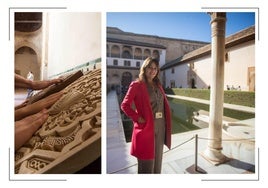 La guía Isabel González Luzón en un momento de la visita.