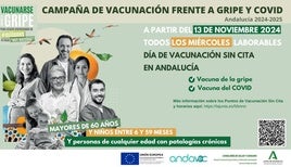 Cartel de la campaña de vacunación