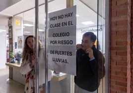 Cierre de los colegios en la capital.