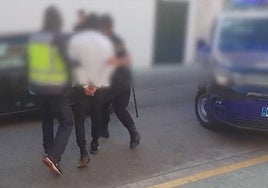 Detención el pasado mes de junio de uno de 'los Trinitarios' por la Policía Nacional.