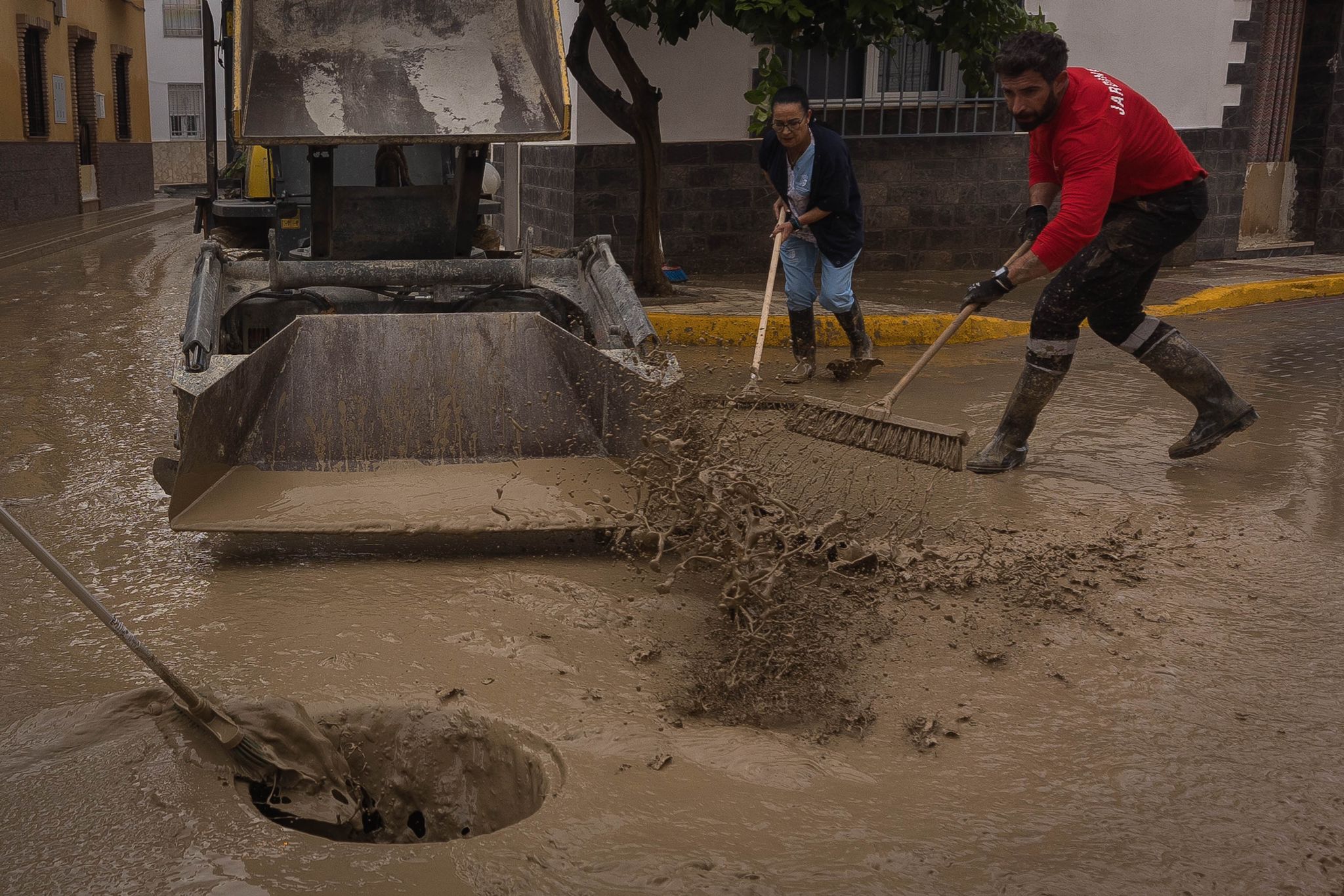 Así ha amanecido Chauchina, epicentro de la DANA en Granada