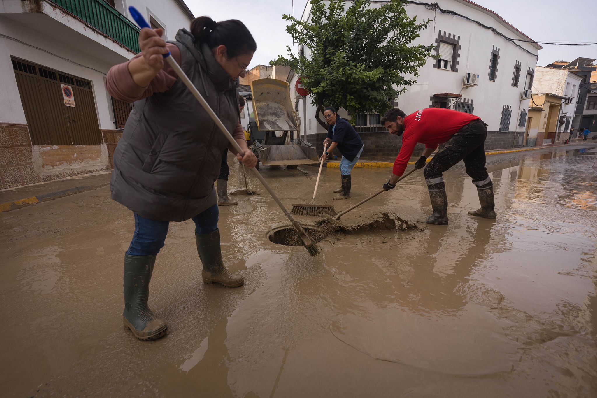 Así ha amanecido Chauchina, epicentro de la DANA en Granada