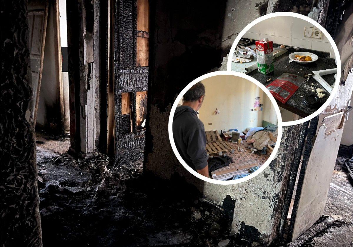 Un apuñalamiento y un fuego propician el desalojo de un edificio okupado en Granada