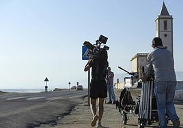 Imagen de archivo de un rodaje en Las Salinas.