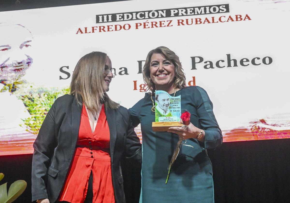 Susana Díaz en los III Premios Alfredo Pérez Rubalcaba.