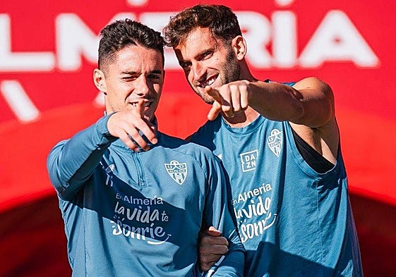 Sergio Arribas y Leo Baptistao, dos 'socios' para el gol rojiblanco ante el Dépor.