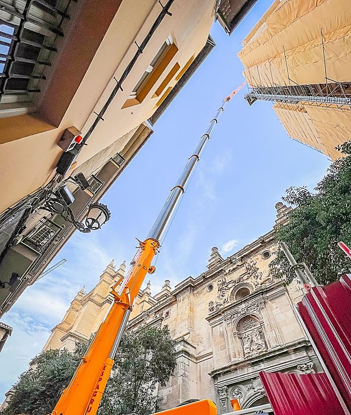 Imagen secundaria 2 - Operación de levantamiento de las vigas. 