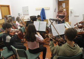 Alumnos en el Conservatorio Profesional de Música Ramón Garay de Jaén